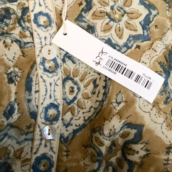 Mes Demoiselles Macadonie Silky Oversized Peasant Blouse M 6/8 NWT $275 - Picture 9 of 13